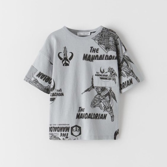 Zara x Star Wars Mandalorian boys tee, size 10 - Picture 1 of 5